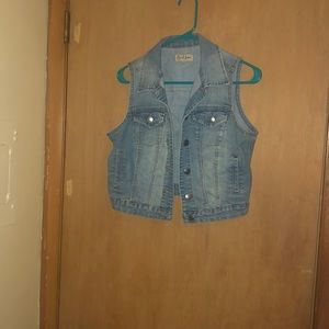 Summer jean vest